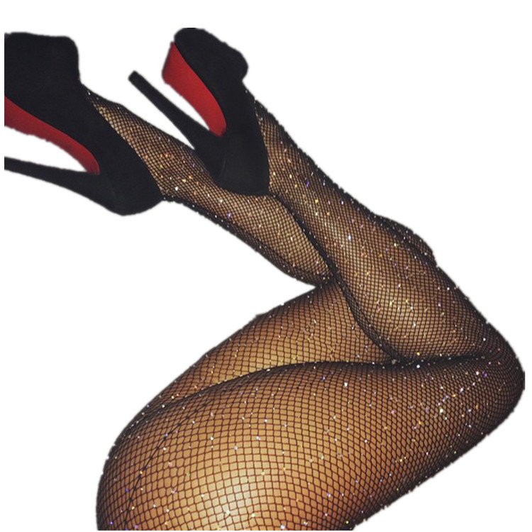 2022 New Design Sexy Stockings women tights Rhinestone Fishnet pantyhose