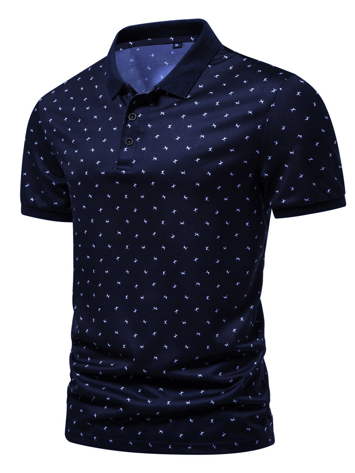 Custom logo high quality luxury graphic full all over print floral quick dry performance men's polo shirts