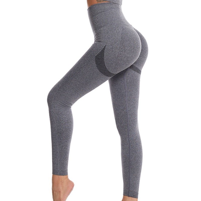 High quality jacquard anti cellulite sport yoga pants Custom High Waisted Workout womens Seamless leggings