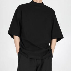 New Design Luxury Quality Cotton Loose Fit Little Drop Shoulder Brand Blank Men's T-Shirts