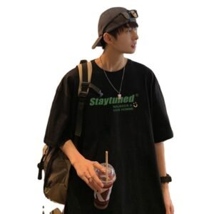 Oversized t Shirt Custom 3D Foam Puff Print Men t-Shirt Drop-Shoulder Printing Logo Men's T-shirts