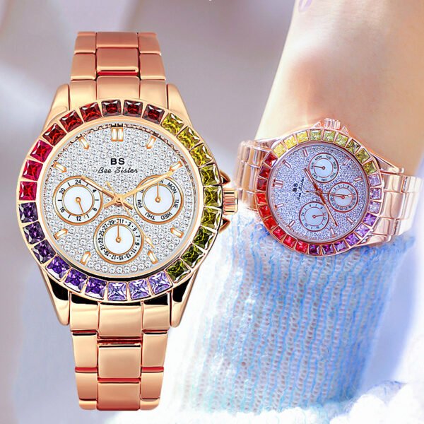 2022 Diamond Watch Women Luxury Watch Woman Hot-Selling Wristwatches Fashion BS Classic Rhinestone Ladies Brand Watch