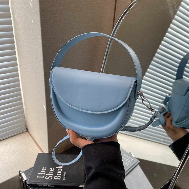 2024 New Arrival Ladies Shoulder Bag Solid color fashion leather bag for womens