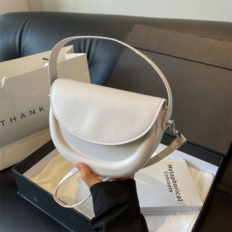 2024 New Arrival Ladies Shoulder Bag Solid color fashion leather bag for womens