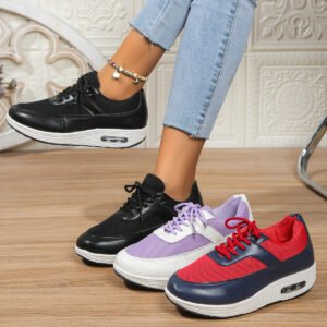 2024 new comfortable chain sports women's leather casual women's shoes