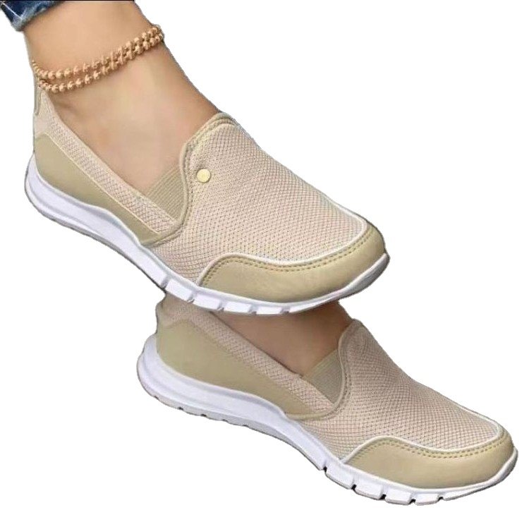 2024 new design large size casual walking shoes lace up canvas shoes lightweight sneakers for women
