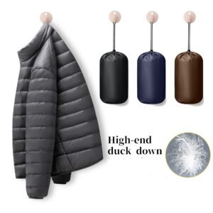 2024 winter new light down jacket men stand collar 90% duck down sports lightweight warm coat lovers