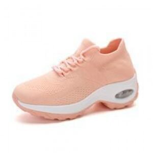 Athleisure swing shoes Plus size high elastic fabric sneakers breathable shoes