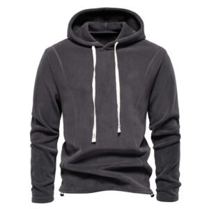 Autumn and winter new men's long-sleeved hooded hoodie cross-border trend matching men's fleece warm hoodie