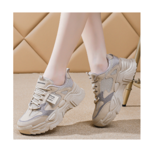 Autumn and Winter New Women's Casual Walking Shoes Show Small Feet Women's Thick Sole Shoes