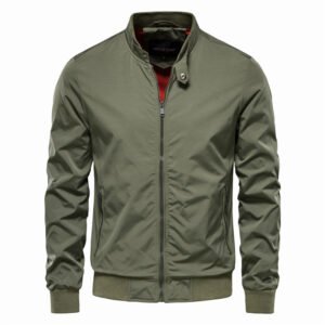 Autumn standing collar men's jacket casual