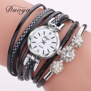 Bracelet Watches For Women Luxury Silver Crystal Clock Quartz Watch Fashion Ladies Vintage Creative Wristwatches