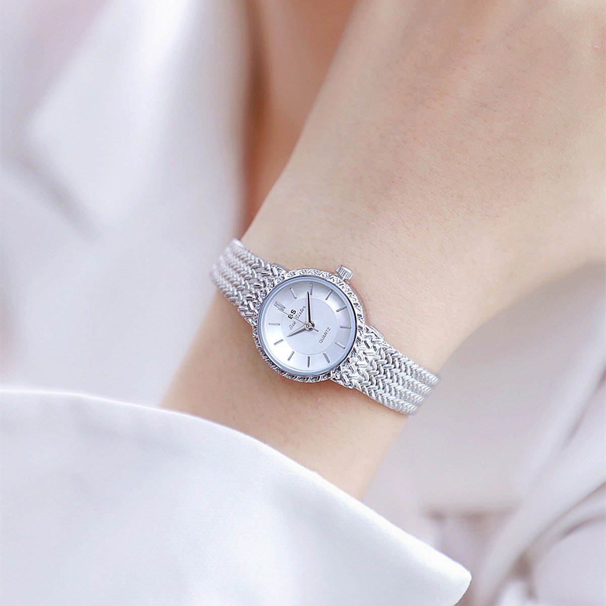 BS Original Brand Watch Woman Fashion Girls Watches Mesh Strap Gold Jewelry gifts top quality Women Watch wholesale wristwatches