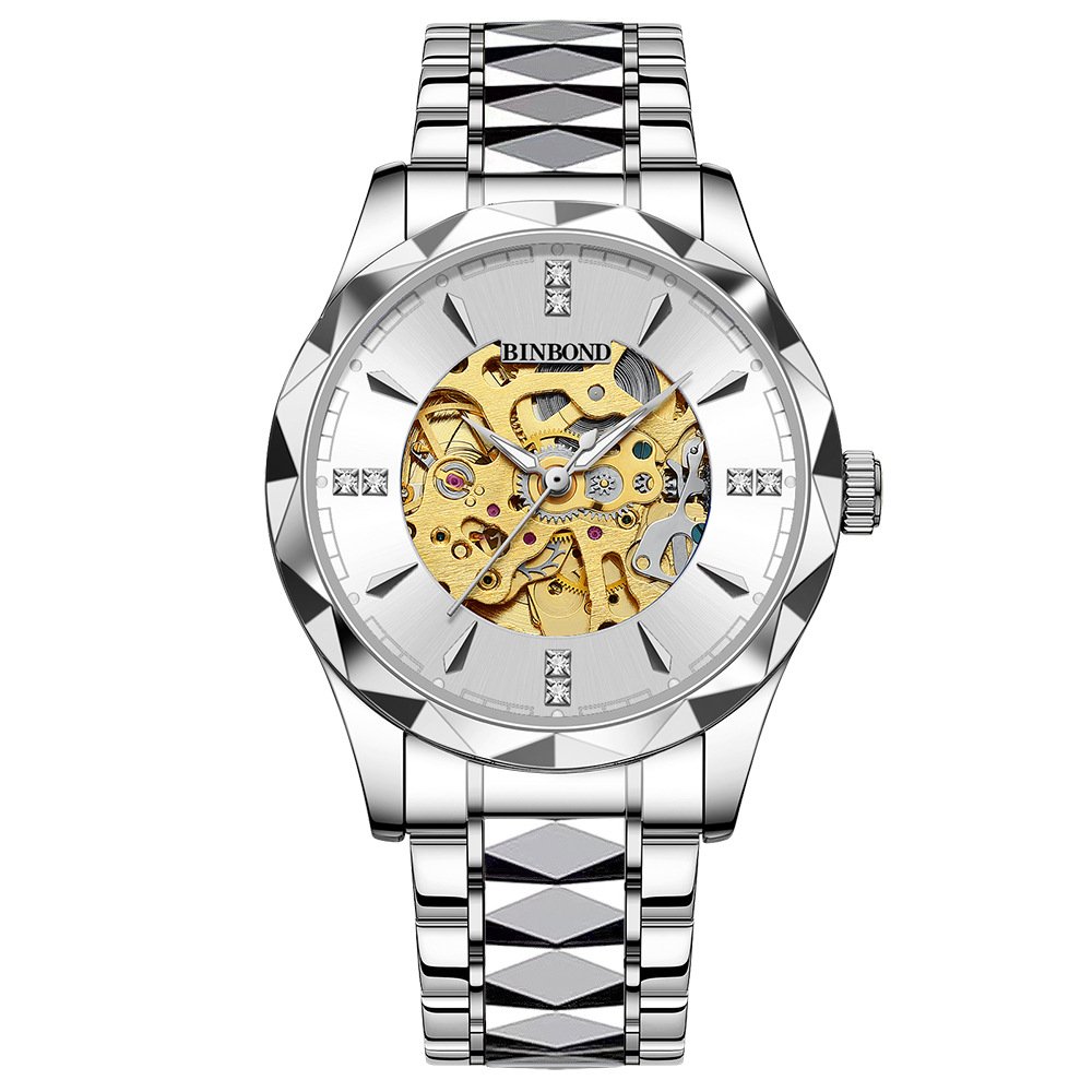 Business Mechanical Watches men Brand Luxury Gold Design Automatic Skeleton Mechanical Watch For Men Husband gift Father gift