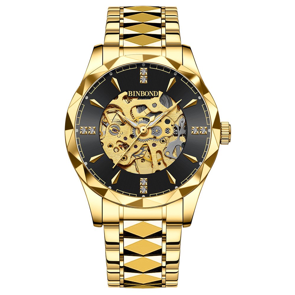 Business Mechanical Watches men Brand Luxury Gold Design Automatic Skeleton Mechanical Watch For Men Husband gift Father gift