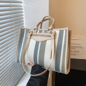 Canvas tote bag 2023 fashion wholesale ladies handbags stylish women large shopping bag