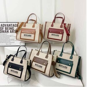 Canvas Women's Tote Bag Luxury Designer Printed Hand Bags For Travel and Yoga gym ladies shoulder bag