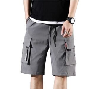Cargo shorts Men's summer slacks trend Men's pants multi-pocket pants