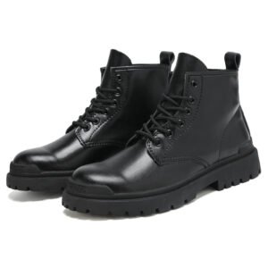 Casual High Top Genuine Leather Boots Sneakers Shoes For Men