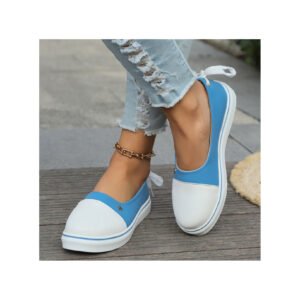 Casual shoes 2024 autumn new female flat light colored round head bow Skate shoes