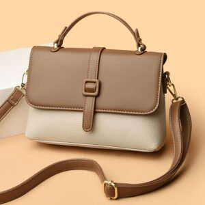 Classic Ladies Square Crossbody Bags2024 Soft Leather Satchel Purses Top Handle Shoulder Bag For Women