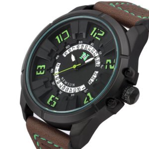Classic sport Watches for student Big Date display men watch waterproof Wristwatches dial reloj leather strap men quartz watch