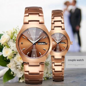 Couple Watches Top Brand Luxury Diamond Business Wrist Watch for Men Hour WLISTH Quartz Women clock Stylish Lover's Watches