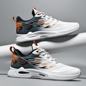 Cross border men's shoes 2024 new lace up casual shoes for men's low cut comfortable and breathable sports shoes thick