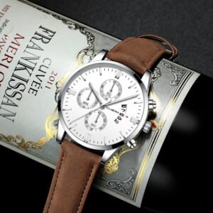 CUENA Brand Watches for men reloj Relogio Masculino Waterproof watches men wrist luxury Leather Men Watch Calendar Wristwatches