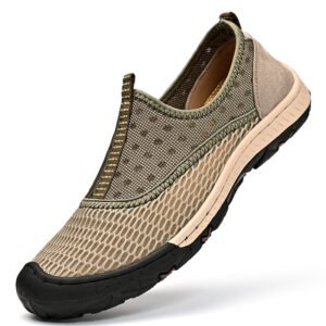 Custom LOGO In Ready Stock Mesh Upper Breathable Men Cool Summer Sandals Casual Walking Shoes