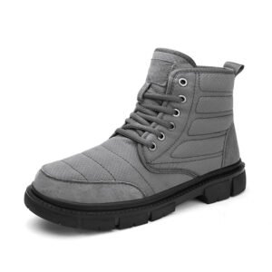 Custom Logo Snow boots High Top Boots For Men Wholesale Leather Shoes Rubber Sole Work Outdoor Hiking Mans Boots For Men