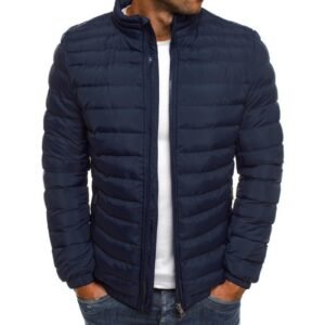 European size stand collar winter casual warm coat men's down jacket high quality