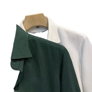 Factory Direct men's single breasted shirt long sleeve senior sense spring and autumn
