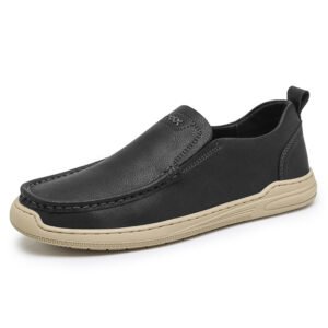 Factory Supply Custom LOGO 4 Seasons Hand Made First Layer Genuine Leather Driving Shoes Fashion Men Loafers Shoes