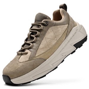 Factory Supply Custom Logo High Quality Pure Leather Upper Anti Slip Rubber Sole Men Moral Style Outdoor Hiking Sport Shoes