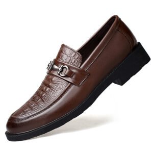 Factory Supply In Ready Stock Top Quality Cow Genuine Leather Office Business Party Wedding Men Dress Oxford Loafer Shoes