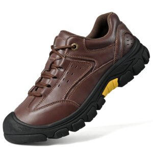 Factory Supply OEM Service Custom Logo Outdoor Hand Made Pure Genuine Leather Large Size Men Hiking Mountain Shoes