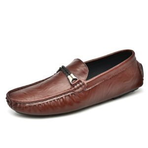 Factory Supply OEM Service Handmade Office Men Genuine Leather Dress Shoes Business Men Leather Shoes Loafers