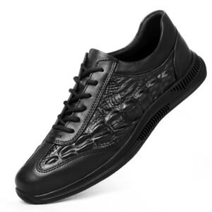 Factory Supply Top Grade Quality Pure Cow Genuine Leather Lace Up Casual Office Business Men Leather Shoes