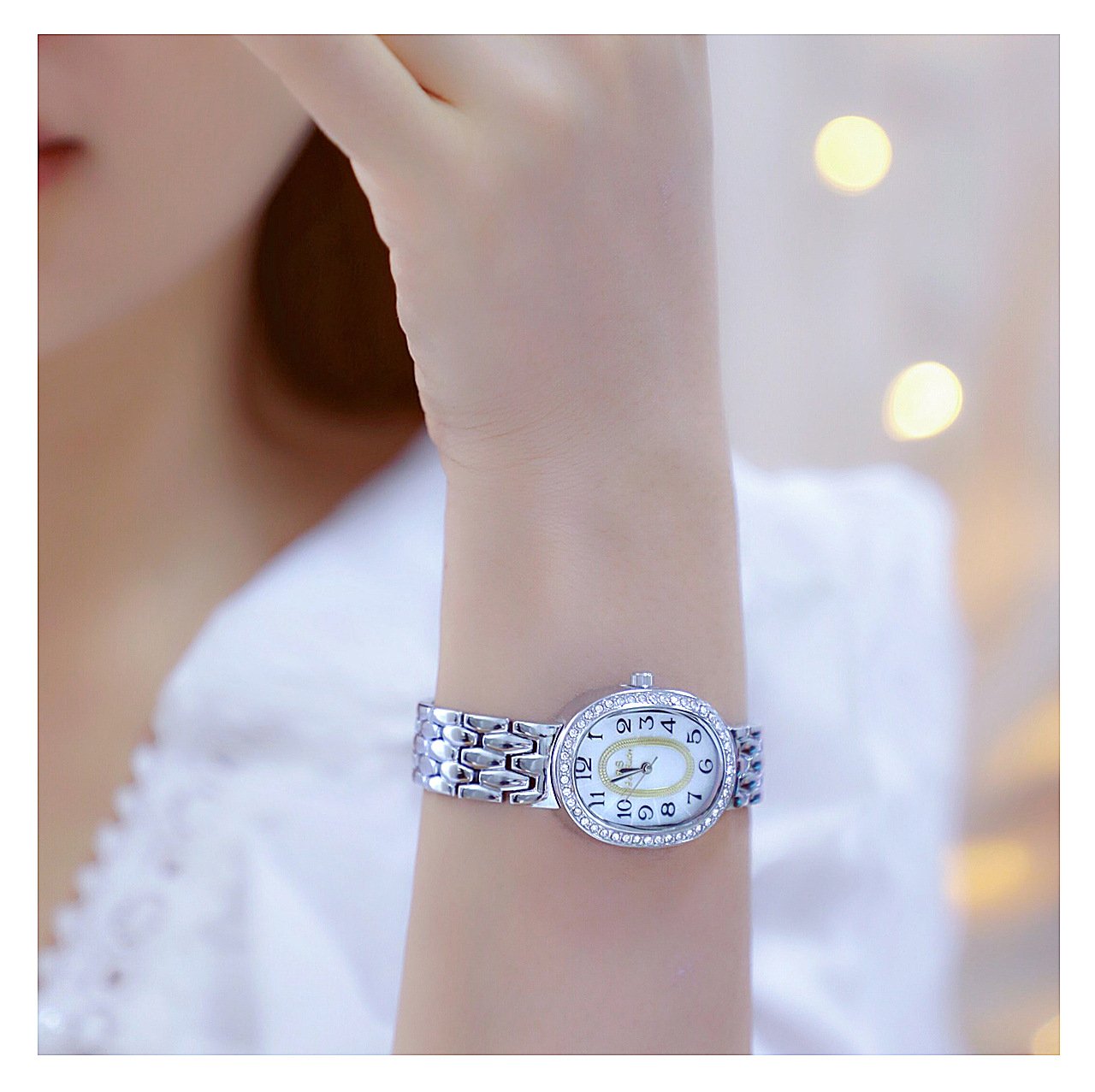 Famous BS Brand Ladies Watch Oval Casual Female watches women wrist luxury women Clock Stainless Steel Strap Waterproof Watches