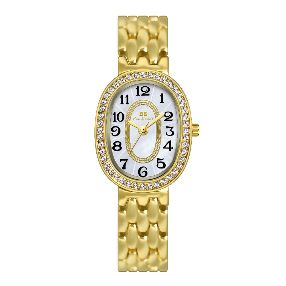 Famous BS Brand Ladies Watch Oval Casual Female watches women wrist luxury women Clock Stainless Steel Strap Waterproof Watches