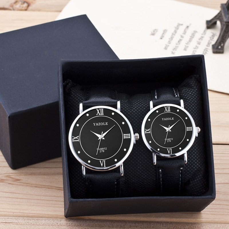 Fashion couple watches for gifts A Pair Couple Watch with box set quartz watches reloj Lover Wristwatches for men and woman