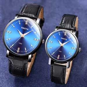 Fashion Couple Watches Leather strap Quartz Lover Watches for gifts Men and Women Couple Watch Valentine Gift