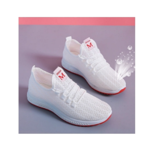 Fashion Sneakers Shoes Woman 2024 Summer Leopard Printing Sneakers Mesh Breathable Thick Bottom Flats Shoes For Women