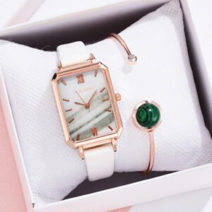 Fashion woman watch Square Dial Quartz Leather ladies watch Wristwatches Female watches for girls