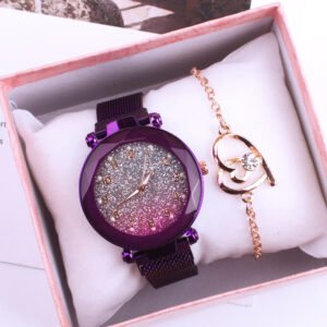 Fashion women watch luminous magnet bracelet ladies watch set for gifts women wristwatches