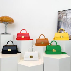 Fashion women's handbag pure color simple temperament wind shoulder bag crossbody bag popular stone bag