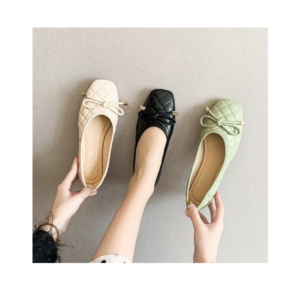 Female 2024 summer new single shoes female Korean version flat shallow mouth fairy wind casual single shoes women's shoes