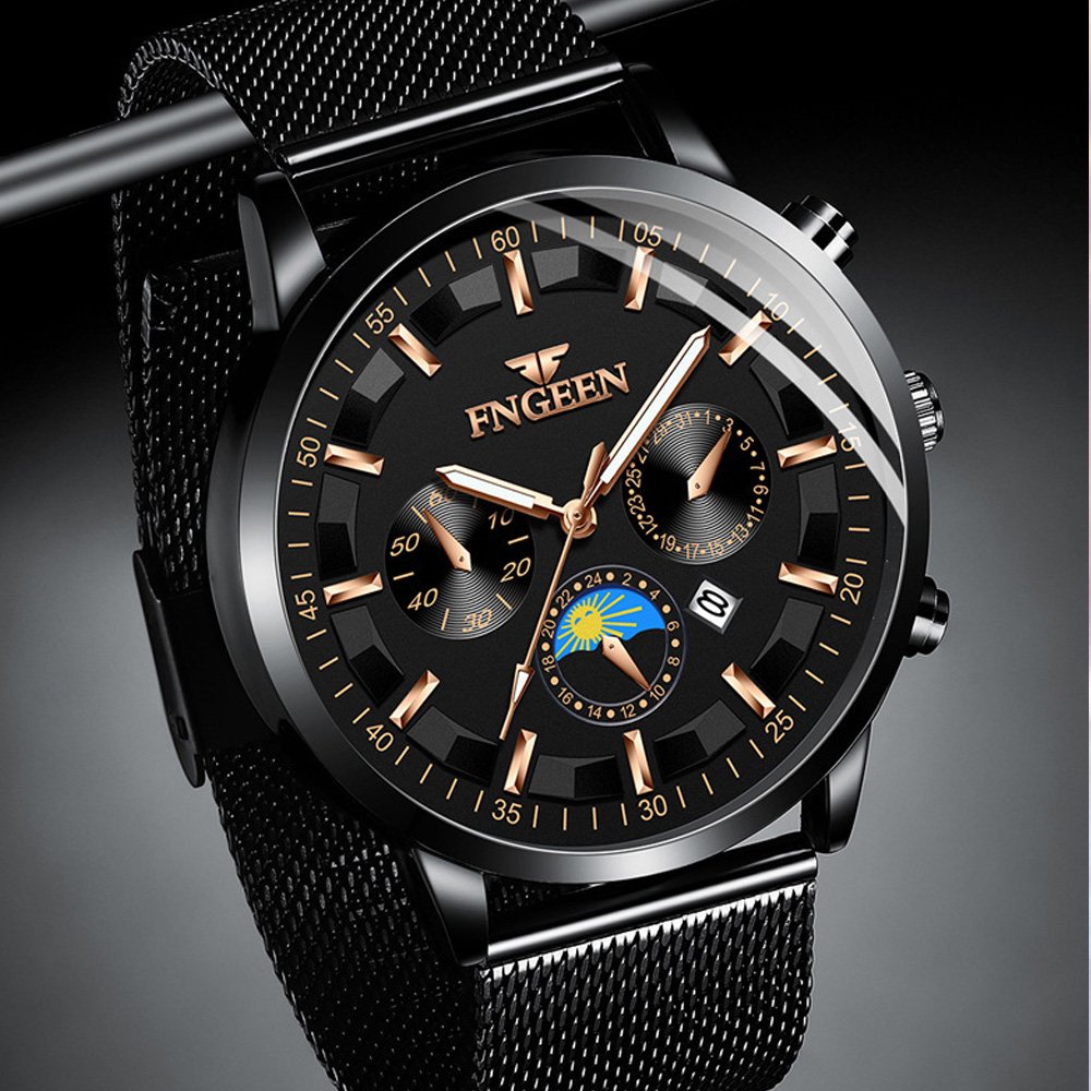 FNGEEN brand watch man Ultra Thin Business Wristwatches Custom Logo Factory Wholesale Watches Fashion Quartz Watch for men