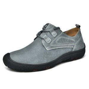 Genuine Leather Shoes Handmade Sewing Comfortable Casual Large Size Walking Hiking Shoes For Men